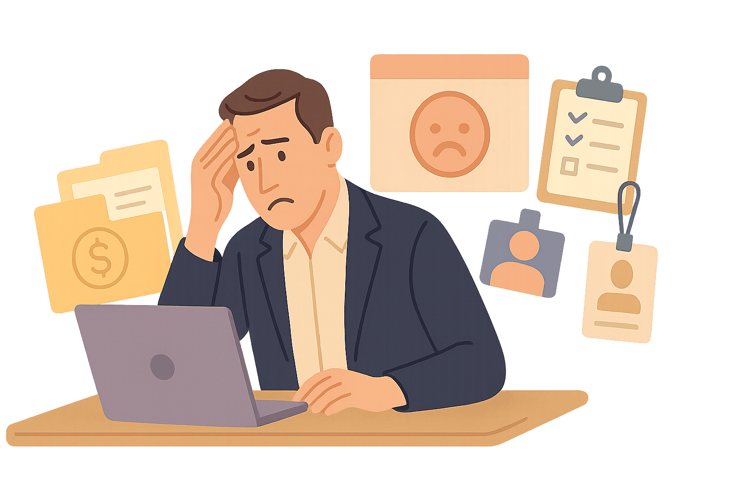 Complex HR processes and administrative overhead causing business stress